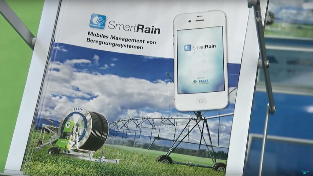 Mit der App „Smart Rain“ bietet die Bauer-Group eine Lösung für Precision Irrigation an – also smartes Bewässerungsmanagement.