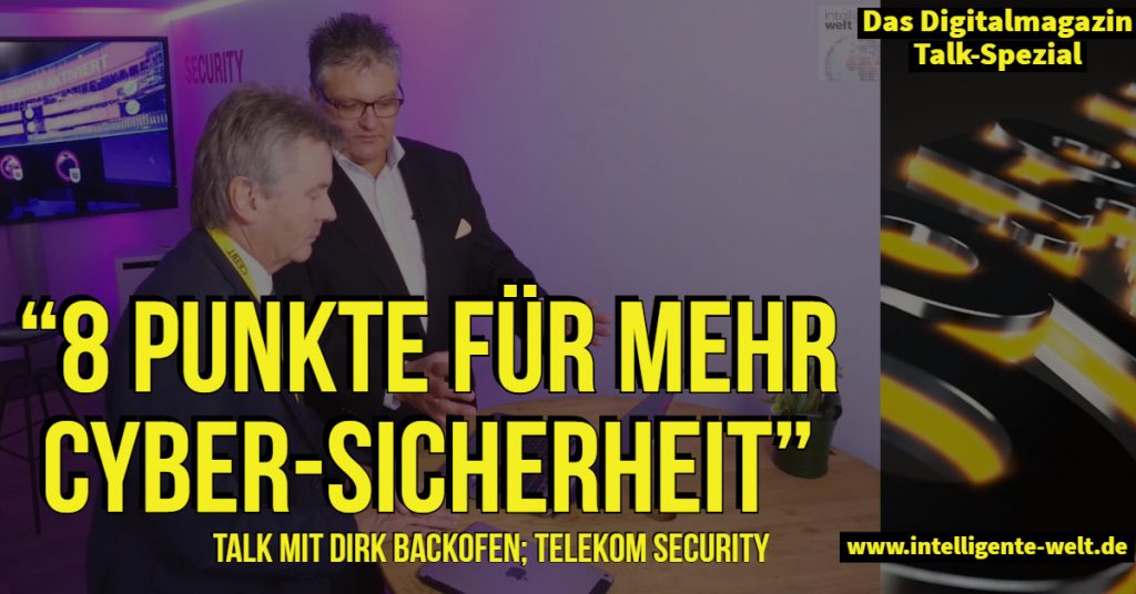 Dirk Backofen, Leiter Security bei der Deutschen Telekom, stellt den 8-Punkte-Plan für Cybersicherheit des Telekom Cyber Defense Centers vor.