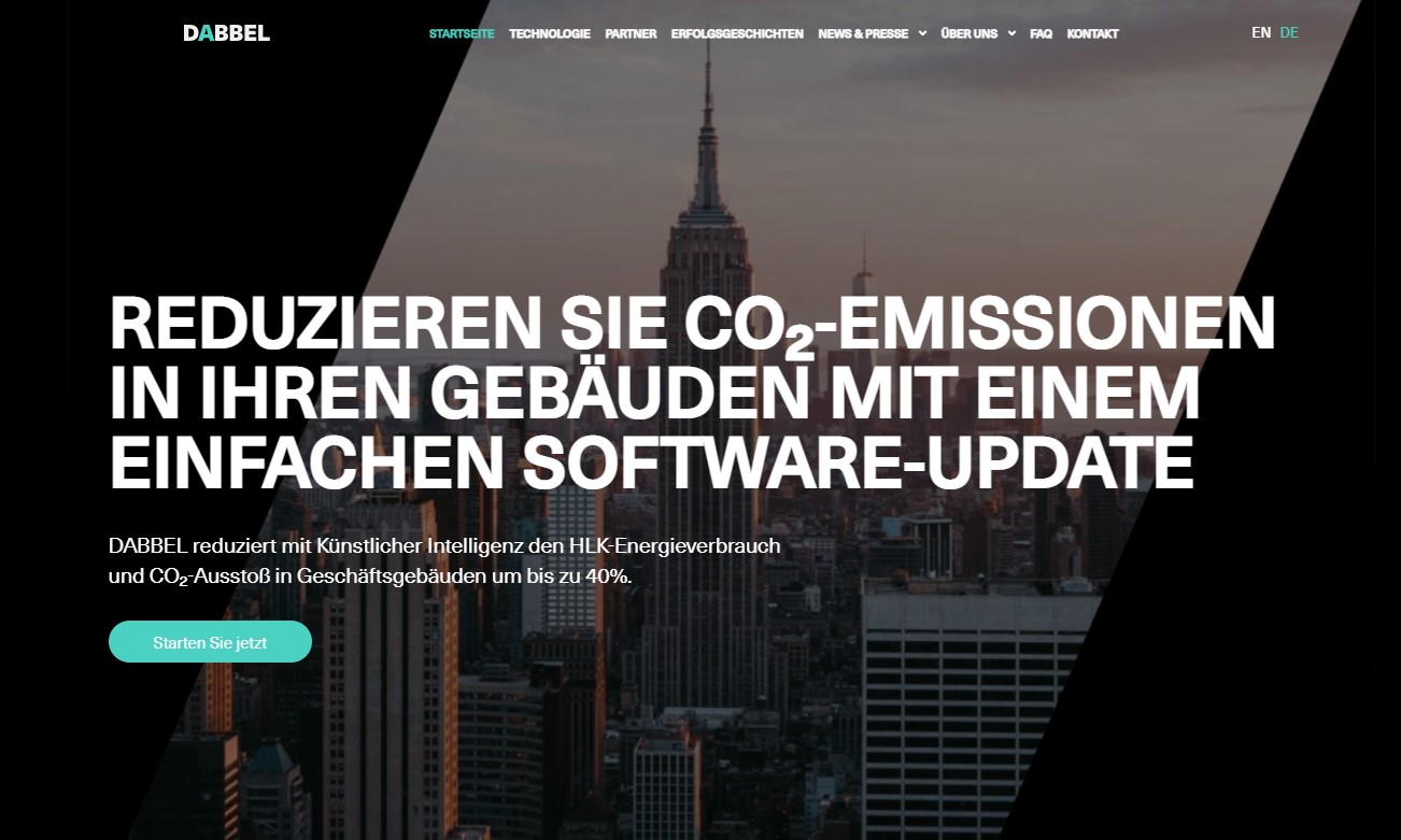 Das Düsseldorfer Unternehmen Dabbel setzt eine KI ein, um bei der Nutzung von Gebäuden Energie zu sparen. 
