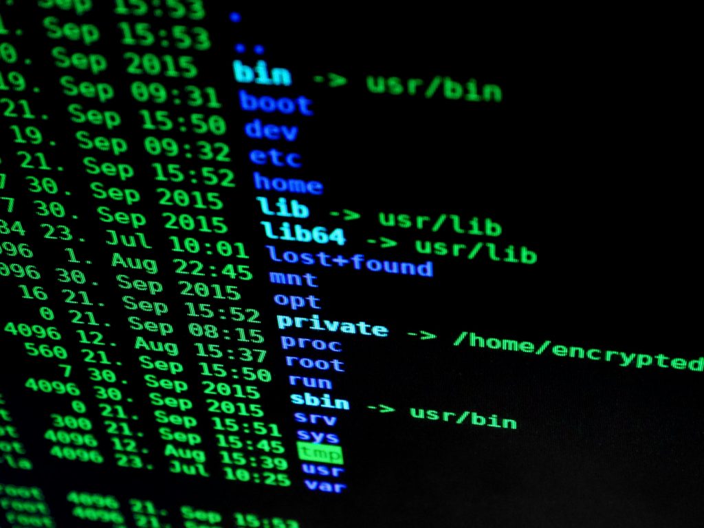 computerbildschirm mit programm